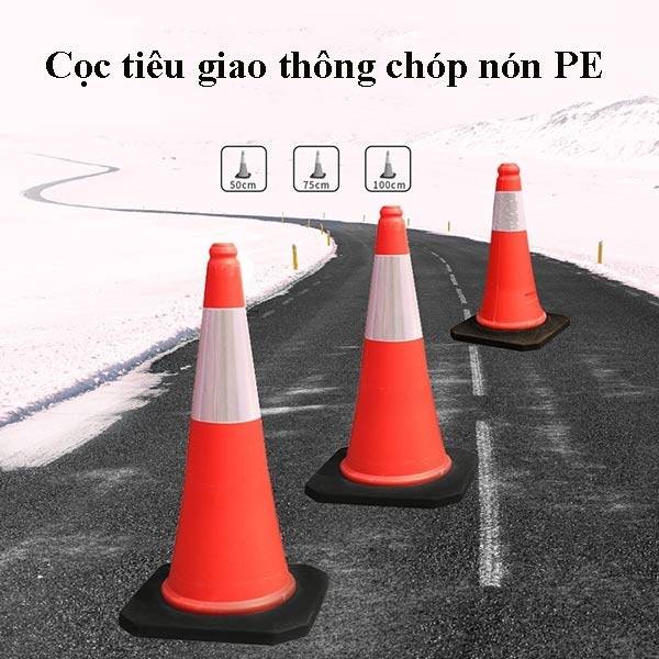 Cọc Tiêu Giao Thông Đế Đen Phản Quang Cao Su Tổng Hợp Chịu Lực - OCGT00080 2 Cọc Tiêu Giao Thông Đế Đen Giá Rẻ