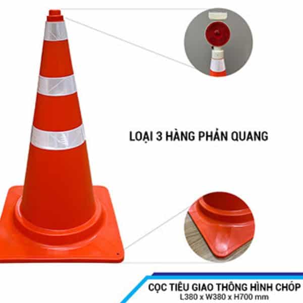 Cọc Tiêu Giao Thông Đế Vuông Chịu Lực